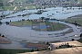 Zdjęcia lotnicze - powódź 2010, okolice Opola pod wodą: zdjęcie małe 